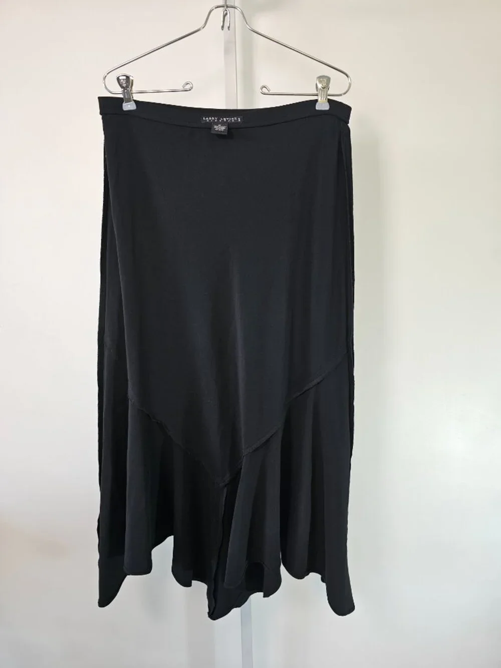 Larry Levine Skirt Black Midi Asymmetrical Goth Grunge 12